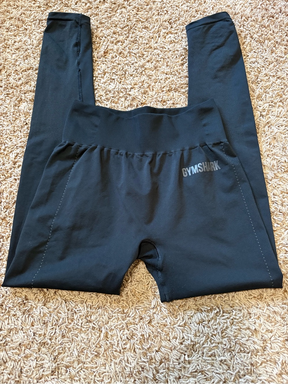 Gymshark Black High-Rise Performance Leggings Womens size S-see measurements